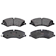KIT-073024-6844 4-Wheel Set Front and Rear Brake Disc and Pad Kit, Plain Surface 5 Lugs Front-359.92 mm/Rear-350.01 mm Semi-metallic, Includes (4) Brake Disc and (2) Brake Pad Set
