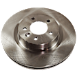 KIT-073024-6867 4-Wheel Set Front and Rear Brake Disc and Pad Kit, Plain Surface 5 Lugs Front-337.06 mm/Rear-350.01 mm Semi-metallic, Includes (4) Brake Disc and (2) Brake Pad Set