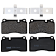 KIT-073024-6879 4-Wheel Set Front and Rear Brake Disc and Pad Kit, Plain Surface 5 Lugs Front-359.92 mm/Rear-350.01 mm Semi-metallic, Includes (4) Brake Disc and (2) Brake Pad Set