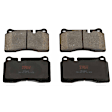 KIT-073024-6881 4-Wheel Set Front and Rear Brake Disc and Pad Kit, Plain Surface 5 Lugs Front-359.92 mm/Rear-350.01 mm Semi-metallic, Includes (4) Brake Disc and (2) Brake Pad Set