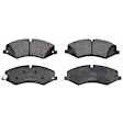 KIT-073024-7029 4-Wheel Set Front and Rear Brake Disc and Pad Kit, Plain Surface, 5 Lugs, Semi-Metallic - Front, Ceramic - Rear, Includes (4) Disc and (2) Pad Set