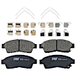 KIT-073024-7039 4-Wheel Set Front and Rear Brake Disc and Pad Kit, Plain Surface 5 Lugs Front-275.08 mm/Rear-288.04 mm Ceramic, Includes (4) Brake Disc and (2) Brake Pad Set