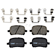 1999 Toyota Camry - 4-Wheel Set Front and Rear Brake Disc and Pad Kit, Plain Surface, 5 Lugs, Front-275.08 mm/Rear-268.99 mm, Ceramic, 275mm Front Disc, For Models With Rear Disc Brake, 3.0L 6Cyl, Includes (4) Disc and (2) Pad Set
