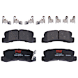 1999 Toyota Camry - 4-Wheel Set Front and Rear Brake Disc and Pad Kit, Plain Surface, 5 Lugs, Front-275.08 mm/Rear-268.99 mm, Ceramic, 275mm Front Disc, For Models With Rear Disc Brake, 3.0L 6Cyl, Includes (4) Disc and (2) Pad Set