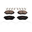 2000 Lexus GS300 - 4-Wheel Set Front and Rear Brake Disc and Pad Kit, Cross-drilled and Slotted, 5 Lugs, Front-296 mm/Rear-307 mm, Ceramic, 3.0L 6Cyl,  Includes (4) Disc and (2) Pad Set