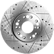 2000 Lexus GS300 - 4-Wheel Set Front and Rear Brake Disc and Pad Kit, Cross-drilled and Slotted, 5 Lugs, Front-296 mm/Rear-307 mm, Ceramic, 3.0L 6Cyl,  Includes (4) Disc and (2) Pad Set