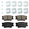 2015 Toyota RAV4 - 4-Wheel Set Front and Rear Brake Disc and Pad Kit, Plain Surface, 5 Lugs, Front-275.08 mm/Rear-280.92 mm, Ceramic, 275mm Front Disc, 2.5L 4Cyl,  Includes (4) Disc and (2) Pad Set