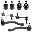 8-Piece Kit Front, Driver and Passenger Side Suspension Kit, Includes (4) Ball Joint, (2) Sway Bar Link, and (2) Tie Rod End