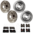 2014 Lexus LS460 - 4-Wheel Set Front and Rear Brake Disc and Pad Kit, Plain Surface, 5 Lugs, Front-334.77 mm/Rear-314.96 mm, Semi-metallic, RWD, Rear Wheel Drive, For Models Without F Sport Package, 4.6L 8Cyl,  Includes (4) Disc and (2) Pad Set
