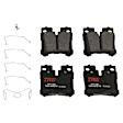 2014 Lexus LS460 - 4-Wheel Set Front and Rear Brake Disc and Pad Kit, Plain Surface, 5 Lugs, Front-334.77 mm/Rear-314.96 mm, Semi-metallic, RWD, Rear Wheel Drive, For Models Without F Sport Package, 4.6L 8Cyl,  Includes (4) Disc and (2) Pad Set