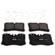 2014 Lexus LS460 - 4-Wheel Set Front and Rear Brake Disc and Pad Kit, Plain Surface, 5 Lugs, Front-334.77 mm/Rear-314.96 mm, Semi-metallic, RWD, Rear Wheel Drive, For Models Without F Sport Package, 4.6L 8Cyl,  Includes (4) Disc and (2) Pad Set