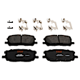 KIT-073024-7191 Front and Rear Brake Disc and Pad Kit, Plain Surface 5 Lugs Ceramic