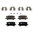 KIT-073024-7191 Front and Rear Brake Disc and Pad Kit, Plain Surface 5 Lugs Ceramic