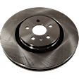 2017 Lincoln MKZ - 4-Wheel Set Front and Rear Brake Disc and Pad Kit, Plain Surface 5 Lugs Front-344.93 mm/Rear-314.96 mm Ceramic, Includes (2) Brake Pad Set and (4) Brake Disc
