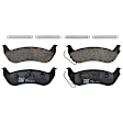 KIT-073024-7250 4-Wheel Set Front and Rear Brake Disc and Pad Kit, Plain Surface 5 Lugs Front-305.05 mm/Rear-333.76 mm Ceramic, Includes (4) Brake Disc and (2) Brake Pad Set
