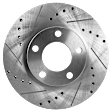 KIT-073024-7268 4-Wheel Set Front and Rear Brake Disc and Pad Kit, Cross-drilled and Slotted 5 Lugs Front-277.88 mm/Rear-264.92 mm Front-Ceramic/Rear-Semi-Metallic, Includes (4) Brake Disc and (2) Brake Pad Set