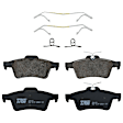 KIT-073024-7268 4-Wheel Set Front and Rear Brake Disc and Pad Kit, Cross-drilled and Slotted 5 Lugs Front-277.88 mm/Rear-264.92 mm Front-Ceramic/Rear-Semi-Metallic, Includes (4) Brake Disc and (2) Brake Pad Set