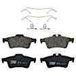 KIT-073024-7294 4-Wheel Set Front and Rear Brake Disc and Pad Kit, Plain Surface 5 Lugs Front-299.97 mm/Rear-279.91 mm Semi-metallic, Includes (4) Brake Disc and (2) Brake Pad Set