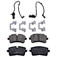 2018 Audi A6 - 4-Wheel Set Front and Rear Brake Disc and Pad Kit, Plain Surface, 5 Lugs, Front-344.93 mm/Rear-329.95 mm, Semi-metallic, 35mm Front Disc and 330mm Rear Disc, 2.0L 4Cyl,  Includes (4) Disc and (2) Pad Set