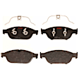 2018 Audi A6 - 4-Wheel Set Front and Rear Brake Disc and Pad Kit, Plain Surface, 5 Lugs, Front-344.93 mm/Rear-329.95 mm, Semi-metallic, 35mm Front Disc and 330mm Rear Disc, 2.0L 4Cyl,  Includes (4) Disc and (2) Pad Set