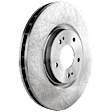 KIT-073024-8587 Front and Rear Brake Disc and Pad Kit, Plain Surface 5 Lugs Front-320.04 mm/Rear-299.97 mm Front-Ceramic/Rear-Semi-Metallic