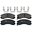 KIT-073024-8613 4-Wheel Set Front and Rear Brake Disc and Pad Kit, Plain Surface 6 Lugs Front-290.07 mm/Rear-299.97 mm Semi-metallic, Includes (4) Brake Disc and (2) Brake Pad Set