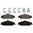KIT-073024-8725 Front and Rear Brake Disc and Pad Kit, Plain Surface, 5 Lugs, Front and Rear-277.88 mm, Front-Semi-Metallic/Rear-Ceramic