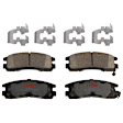 KIT-073024-8727 Front and Rear Brake Disc and Pad Kit, Plain Surface, 5 Lugs, Front and Rear-277.88 mm, Front-Semi-Metallic/Rear-Ceramic