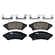 KIT-073024-8800 4-Wheel Set Front and Rear Brake Disc and Pad Kit, Plain Surface 5 Lugs Front-296.93 mm/Rear-270 mm Ceramic, Includes (2) Brake Pad Set and (4) Brake Disc