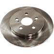 2009 Pontiac Vibe - 4-Wheel Set Front and Rear Brake Disc and Pad Kit, Plain Surface, 5 Lugs, Front-275.08 mm/Rear-259.08 mm, Ceramic, 1.8L 4Cyl, Includes (4) Disc and (2) Pad Set