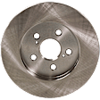 2009 Pontiac Vibe - 4-Wheel Set Front and Rear Brake Disc and Pad Kit, Plain Surface, 5 Lugs, Front-275.08 mm/Rear-259.08 mm, Ceramic, 1.8L 4Cyl, Includes (4) Disc and (2) Pad Set