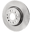 KIT-073024-9017 4-Wheel Set Front and Rear Brake Disc and Pad Kit, Plain Surface 6 Lugs Semi-Metallic - Front, Ceramic - Rear