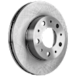 KIT-073024-9025 4-Wheel Set Brake Disc and Pad Kit, Plain Surface 5 Lugs Front and Rear-300 mm Semi-metallic, Includes (4) Brake Disc and (2) Brake Pad Set
