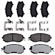 KIT-073024-9218 4-Wheel Set Front and Rear Brake Disc and Pad Kit, Cross-drilled and Slotted 5 Lugs Front-293.4 mm/Rear-289.81 mm Front-Ceramic/Rear-Semi-Metallic, Includes (4) Brake Disc and (2) Brake Pad Set