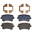 KIT-073024-921 4-Wheel Set Front and Rear Brake Disc and Pad Kit, Plain Surface 5 Lugs Front-344.93 mm/Rear-329.95 mm Front-Ceramic/Rear-Semi-Metallic, Includes (2) Brake Pad Set and (4) Brake Disc