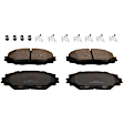 2008 Scion xB - 4-Wheel Set Front and Rear Brake Disc and Pad Kit, Plain Surface, 5 Lugs, Front-275.08 mm/Rear-278.89 mm, Ceramic, 2.4L 4Cyl,  Includes (4) Disc and (2) Pad Set