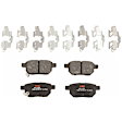 2008 Scion xB - 4-Wheel Set Front and Rear Brake Disc and Pad Kit, Plain Surface, 5 Lugs, Front-275.08 mm/Rear-278.89 mm, Ceramic, 2.4L 4Cyl,  Includes (4) Disc and (2) Pad Set