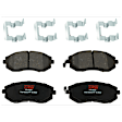 KIT-073024-9317 4-Wheel Set Front and Rear Brake Disc and Pad Kit, Plain Surface 5 Lugs Front-293.4 mm/Rear-289.81 mm Ceramic, Includes (4) Brake Disc and (2) Brake Pad Set