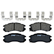 KIT-073024-9368 Front and Rear Brake Disc and Pad Kit, Plain Surface, 5 Lugs, Front-260.1 mm/Rear-265.43 mm, Front-Ceramic/Rear-Semi-Metallic