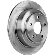 KIT-073024-9375 Front and Rear Brake Disc and Pad Kit, Plain Surface 5 Lugs Front-276.86 mm/Rear-265.43 mm Front-Ceramic/Rear-Semi-Metallic