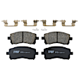 KIT-073024-9472 4-Wheel Set Front and Rear Brake Disc and Pad Kit, Plain Surface 5 Lugs Front-276.86 mm/Rear-289.81 mm Ceramic, Includes (2) Brake Pad Set and (4) Brake Disc
