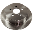 KIT-073024-9558 4-Wheel Set Front and Rear Brake Disc and Pad Kit, Plain Surface 5 Lugs Front-276.86 mm/Rear-273.81 mm Front-Semi-Metallic/Rear-Ceramic, Includes (2) Brake Pad Set and (4) Brake Disc
