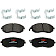 KIT-073024-9583 4-Wheel Set Front and Rear Brake Disc and Pad Kit, Plain Surface 5 Lugs Front-276.86 mm/Rear-273.81 mm Ceramic, Includes (2) Brake Pad Set and (4) Brake Disc