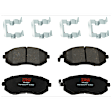 KIT-073024-9655 4-Wheel Set Front and Rear Brake Disc and Pad Kit, Cross-drilled and Slotted 5 Lugs Front-293.4 mm/Rear-273.81 mm Ceramic, Includes (4) Brake Disc and (2) Brake Pad Set