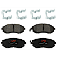 KIT-073024-9699 4-Wheel Set Front and Rear Brake Disc and Pad Kit, Plain Surface 5 Lugs Front-276.86 mm/Rear-265.43 mm Ceramic, Includes (2) Brake Pad Set and (4) Brake Disc
