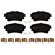 KIT-073024-9947 4-Wheel Set Front and Rear Brake Disc and Pad Kit, Cross-drilled and Slotted 5 Lugs Front-275 mm/Rear-259.08 mm Ceramic, Includes (2) Brake Pad Set and (4) Brake Disc