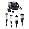 2012 Land Rover Range Rover Sport Supercharged - 5-Piece Kit Front and Rear, Driver and Passenger Side Suspension Kit, Without CVD(Continuous Variable Damping),  Includes (1) Air Suspension Compressor and (4) Shock Absorber and Strut Assembly