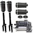5-Piece Kit Rear, Driver and Passenger Side Suspension Kit, Includes (1) Air Suspension Compressor, (2) Air Spring and (2) Shock Absorber and Strut Assembly