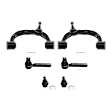 2003-2009 Toyota 4Runner - 6-Piece Kit Front, Driver and Passenger Side Suspension Kit, Includes (2) Ball Joint, (2) Control Arm, and (2) Tie Rod End