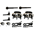 10-Piece Kit Suspension Kit Includes (4) Ball Joint, (4) Tie Rod End, and (2) Wheel Hub